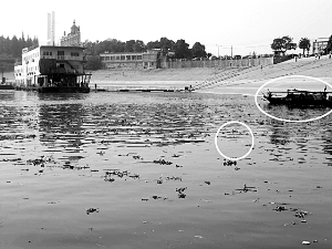 10��24����������ˮǰ����ѡ�ºͳº��Ƶ��洬���ڰ��ߡ�ͼ��ԲȦ�ֱ��ʾ������ˮ�����洬ͣ������