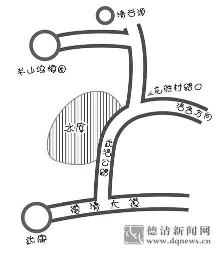 洛舍龙胜村半山坞梅园赏梅路线图