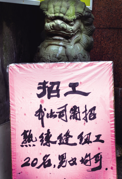 工厂招工 狮子代言