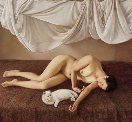 艺术大展的作品,大展作品因暴露女人裸体过细曾