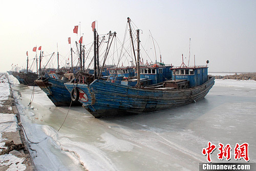 渤海湾冰情持续加剧