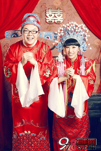 中式婚纱照_中式经典婚纱照图片
