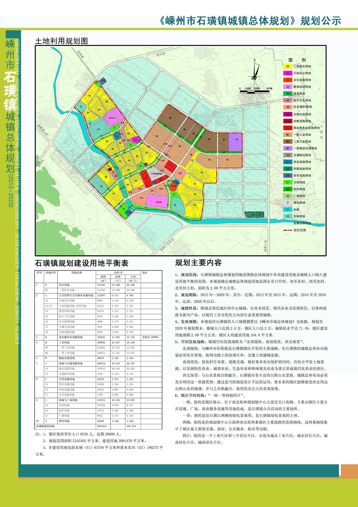 石璜镇城镇总体规划公示-嵊州新闻网