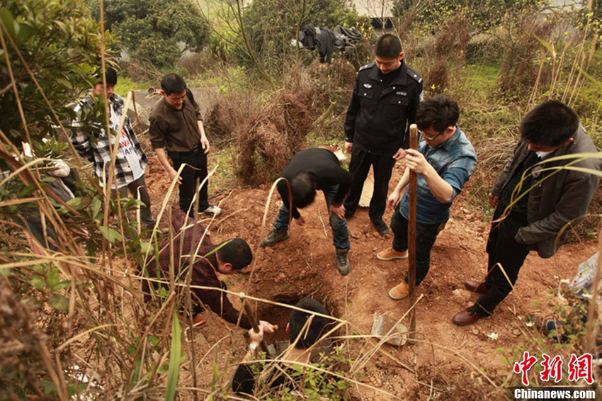 3月19日,浙江省温州市瑞安警方赴盗墓现场侦查.