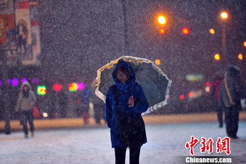 沈阳三月又见飞雪