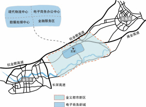 协议的主要内容,是在金华,义乌两个市区的中间地块金义都市新区投资图片