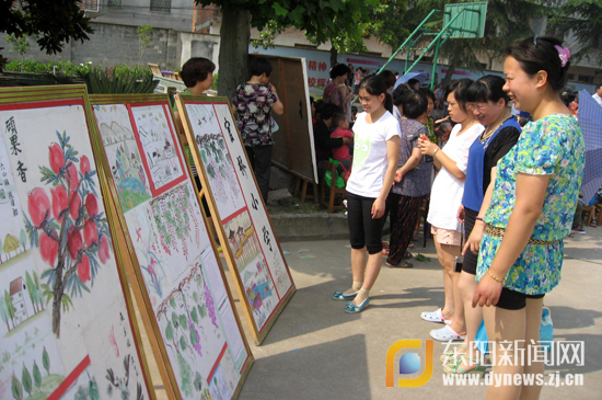 官桥小学举行我心中的中国梦庆六一书画展-