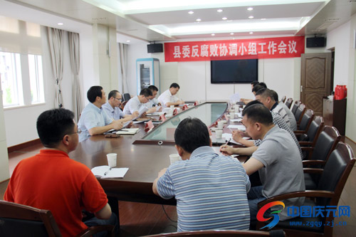 县委反腐败协调小组工作会议召开--中国庆元网