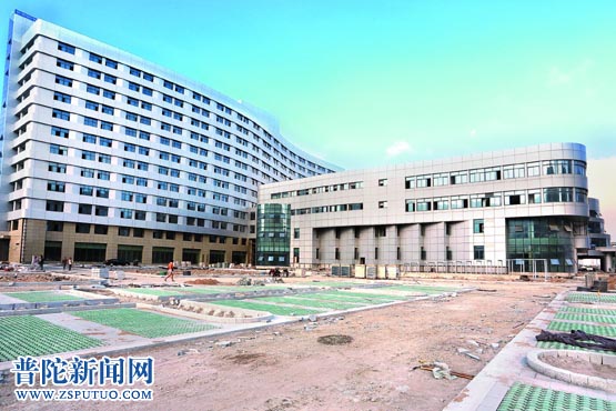普陀人民医院、中医院东港新院工程进入扫尾
