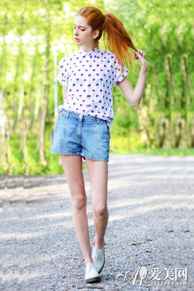 高<em>腰短裤</em>+<em>衬衫</em> 显高显瘦两不误-白<em>衬衫</em>,牛仔裤