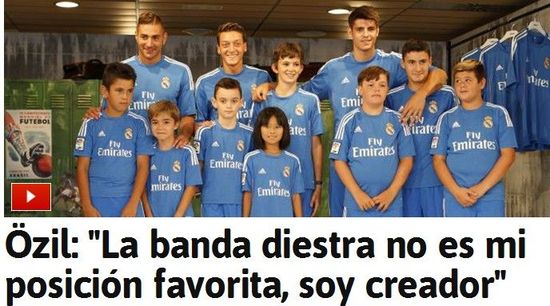 厄齐尔表态不愿踢右边锋 莫拉塔豪言要当新劳