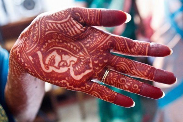 印度新娘的纹饰有密集症的慎入-指甲花,flickr,婚