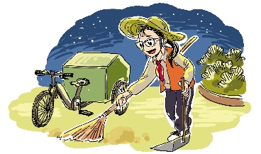 嘉兴15岁女孩替妈妈扫马路--小小肩膀,大大的爱