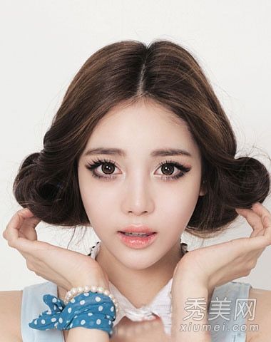 韩式校园<em>学生发型</em>盘点 <em>无刘海</em>更清新-丸子头|学