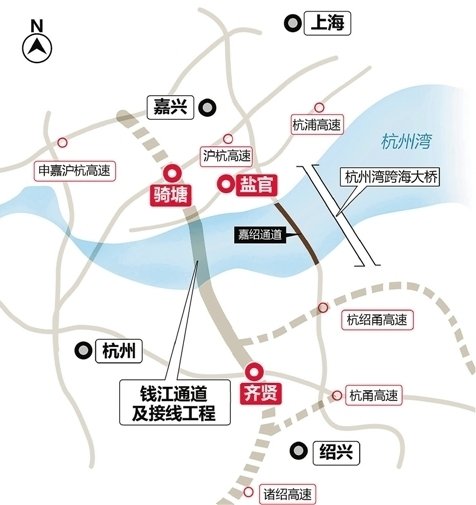 浙江第一条水底高速公路预计本月底通车(图)