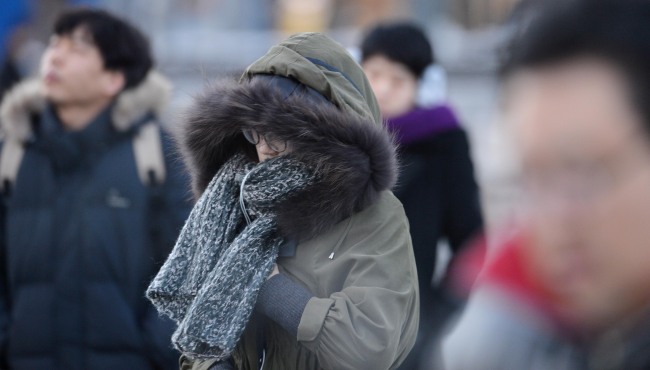 今年最强寒流来袭韩国 首尔体感温度降至零下