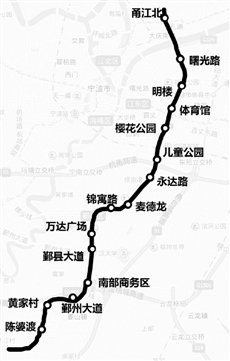 宁波轨交3号线一期规划公示 南北走向设15座车站