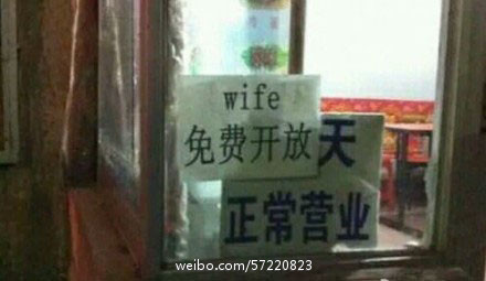 Wifi误写成Wife 一个字母闹出大笑话(图)