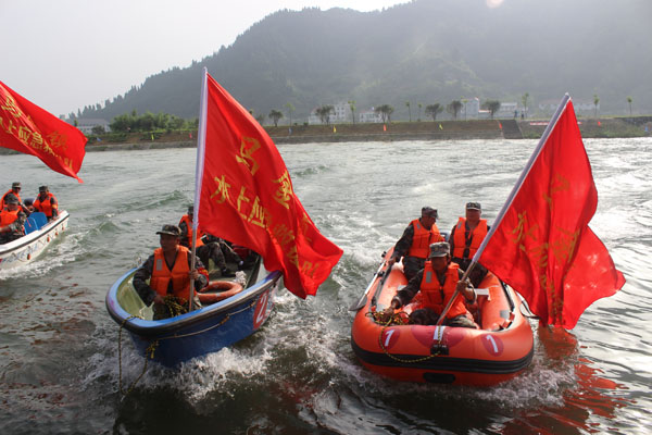 我县举行防洪减灾实战演习--开化新闻网
