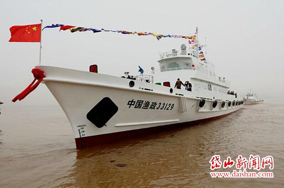 300吨级渔政船中国渔政33129在高亭船厂建成下水