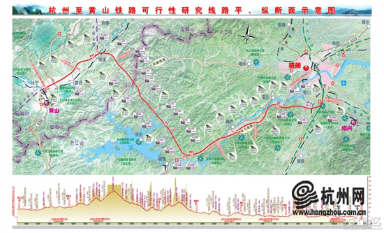 杭黄铁路计划七月动工 杭州到黄山只要90分钟