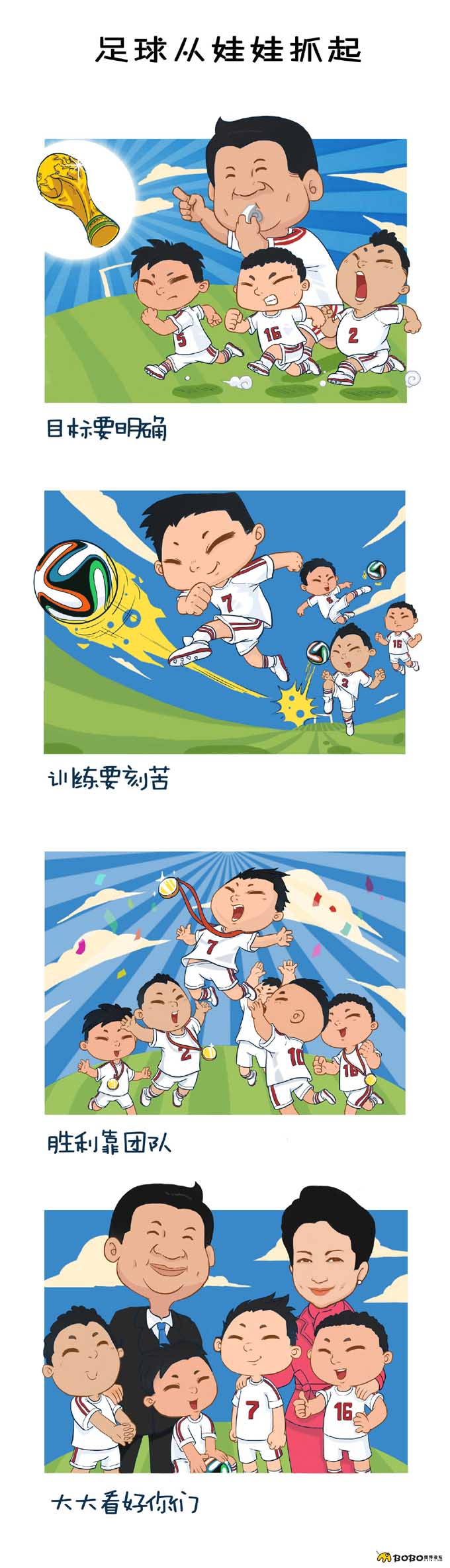 让我们也来感受这萌系漫画中大大与足球之间的情谊 ...