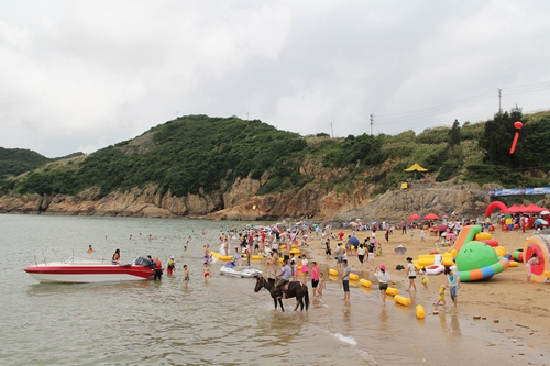 台州市沙滩文化节在龙门浴场开幕--温岭新闻网