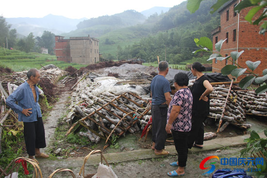 淤上乡塘根村遭暴雨大风袭击--中国庆元网