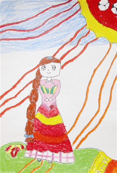 青少年宫儿童画班 饶雨婷 11岁画