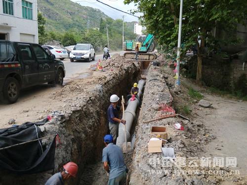 县城新区东区块生活污水纳入市政管网