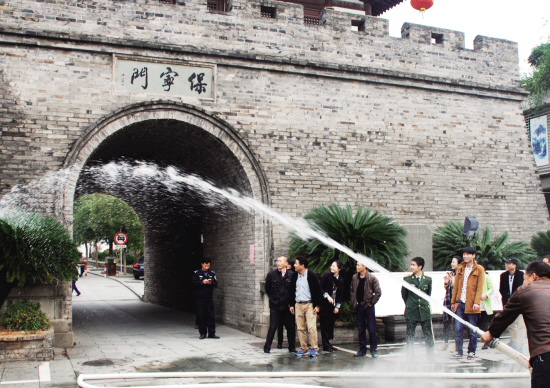 古子城冬季消防演练--金华频道