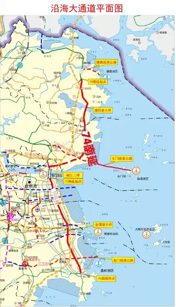 台州沿海大通道全线贯通