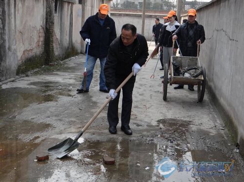 所前社区在职党员进社区开展环境治理活动(图