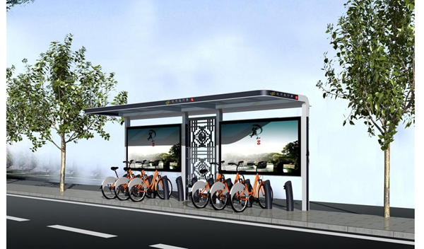 崇福镇公共自行车服务系统网点设置和设施设计