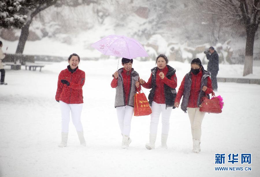吉林遭遇强降雪