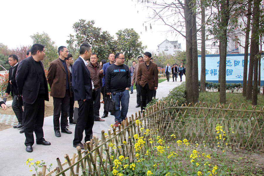 与会人员分别参观了魏塘街道三里桥村"微田园"和干窑镇范东村王家浜"