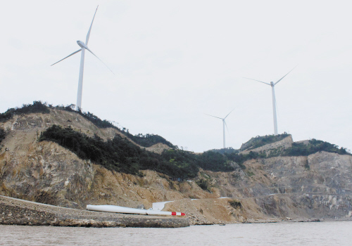 大麦屿风电场即将完工-大麦,屿,风电场-临海新