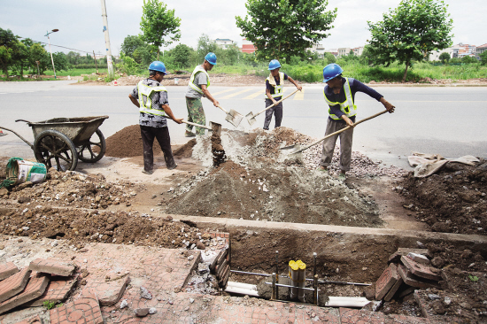 永义公路安装路灯--金华频道