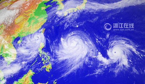 建国以来7月登陆浙江台风仅4个 此次双台风强