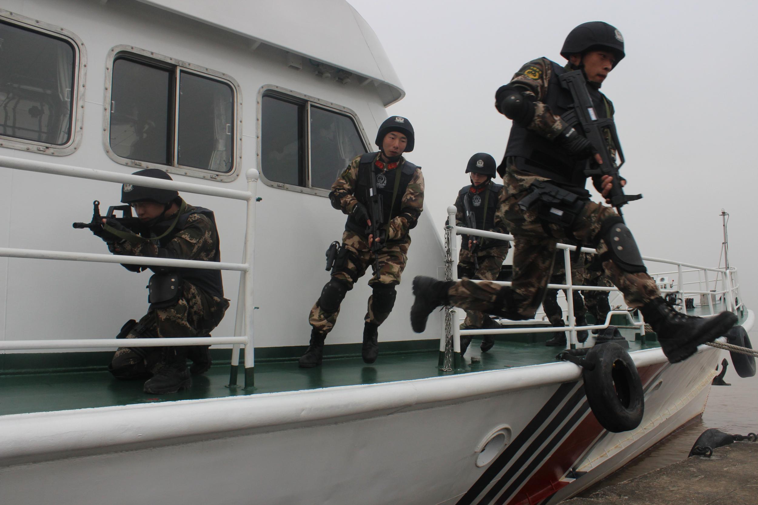 浙江海警展开部署操演  安保“G20”杭州峰会