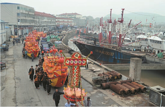 六横渔民祭海保平安