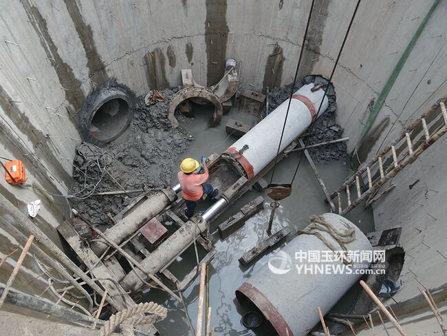 沉井顶管施工 助污水管道提升改造