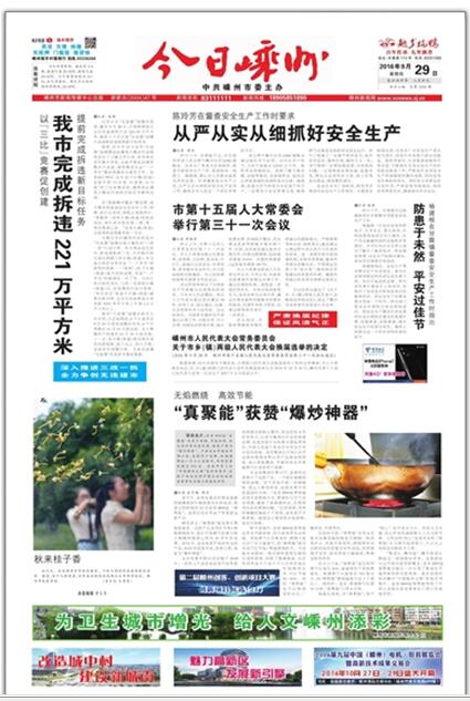 数字报纸首页缩略图