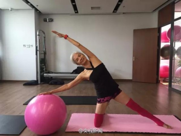 七旬老太坚持健身11年