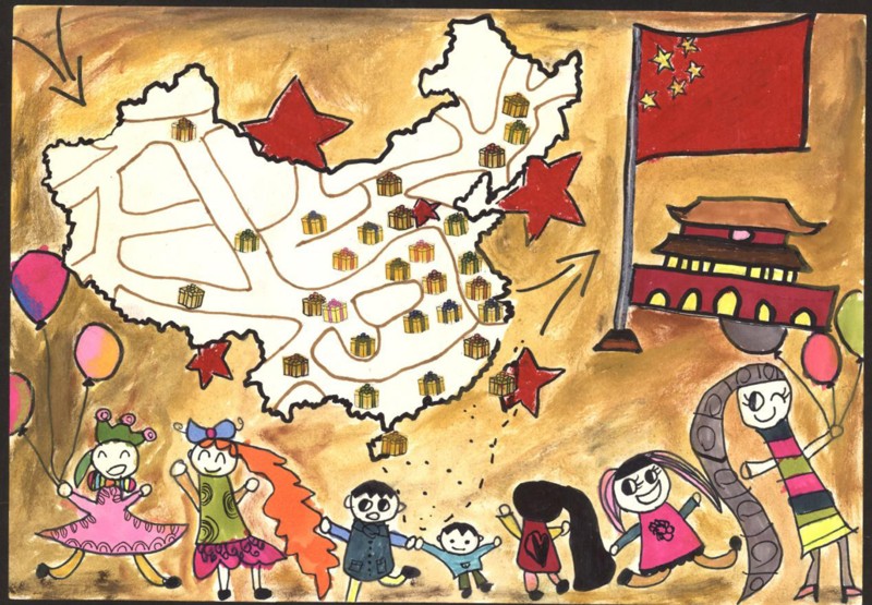 三幅作品入围第三届美丽中国全国少儿手绘地