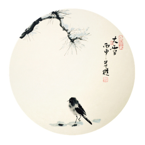 嘉兴画家朱樵"二十四节气画"亮相联合国