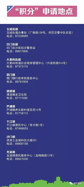 玉环流动人口积分查询_最新玉环市流动人口积分制服务指南