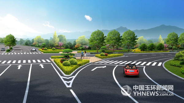 渠化岛效果图