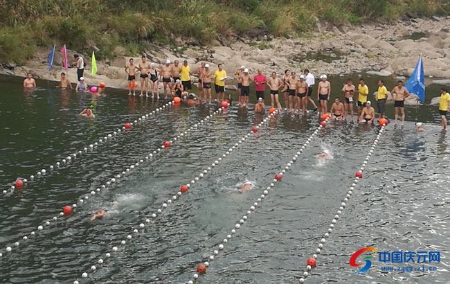 浙闽两省公开水域游泳接力赛举行