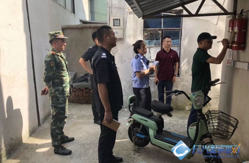 长兴城东派出所开展消防安全大检查(图)